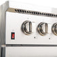 FORNO Appliance Package - 48" Dual Fuel Range, 48" Range Hood, 48" Refrigerator, AP-FFSGS6156-48-10