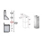 ZLINE 2 Piece Chimney Extension for 12ft Ceiling (2PCEXT-667/697-304)