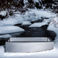 ZLINE 33" Vail Farmhouse Apron Mount Single Bowl Satin Stainless Steel Kitchen Sink with Bottom Grid, SAS-33S