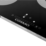 Cosmo 30" Electric Ceramic Glass Cooktop with 4 Burners, Triple Zone Element, Sync Burners, Hot Surface Indicator Light and Touch Control