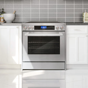 Cosmo Package - 30" Electric Range, Refrigerator with Ice Maker, Dishwasher and Microwave, COS-4PKG-146
