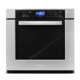 Cosmo 30" 5 cu. ft. Single Electric Wall Oven with True European Convection and Self Cleaning in Stainless Steel