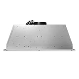 Cosmo 30" 380 CFM Ducted Insert Range Hood in Stainless Steel with Push Button Controls LED Lights and Permanent Filters