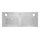 Cosmo 30" 380 CFM Convertible Insert Range Hood in Stainless Steel, COS-30IRHP