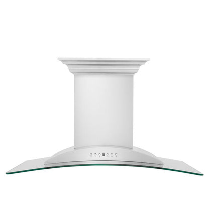 ZLINE 30" CrownSound Ducted Vent Wall Mount Range Hood in Stainless Steel with Built-in Bluetooth Speakers, KNCRN-BT-30