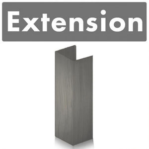 ZLINE 61" Satin Stainless Steel Chimney Extension for Ceilings up to 12.5 ft., 8KF2S-E