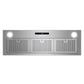 Cosmo 36" 380 CFM Convertible Insert Range Hood with Soft Touch Controls in Stainless Steel, COS-36IRHS