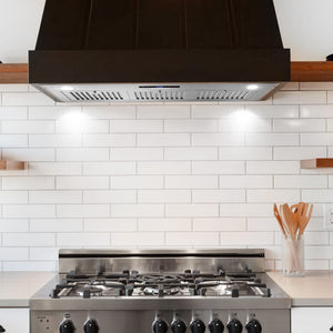 Cosmo 36" 380 CFM Convertible Insert Range Hood with Soft Touch Controls in Stainless Steel, COS-36IRHS