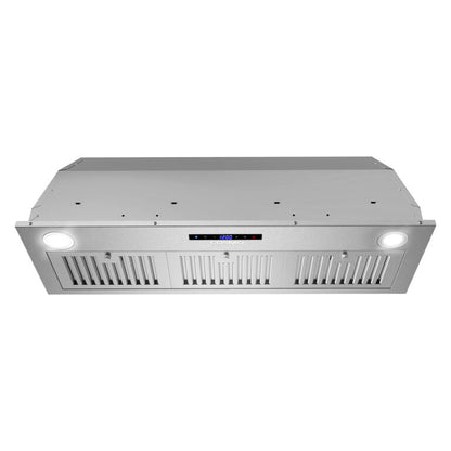 Cosmo 36" 380 CFM Convertible Insert Range Hood with Soft Touch Controls in Stainless Steel, COS-36IRHS