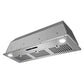 Cosmo 36" 380 CFM Convertible Insert Range Hood with Soft Touch Controls in Stainless Steel, COS-36IRHS