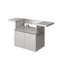 THOR Kitchen Grill Cart in Stainless Steel (Compatible with: TPG3601-G)