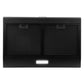 Cosmo Delta 30" Convertible Under Cabinet Range Hood, Button Controls, Reusable Filters, LED Lights in Matte Black, COS-5MU30-BK