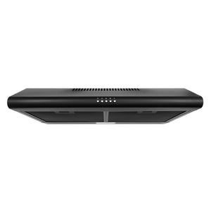 Cosmo Delta 30" Convertible Under Cabinet Range Hood, Button Controls, Reusable Filters, LED Lights in Matte Black, COS-5MU30-BK