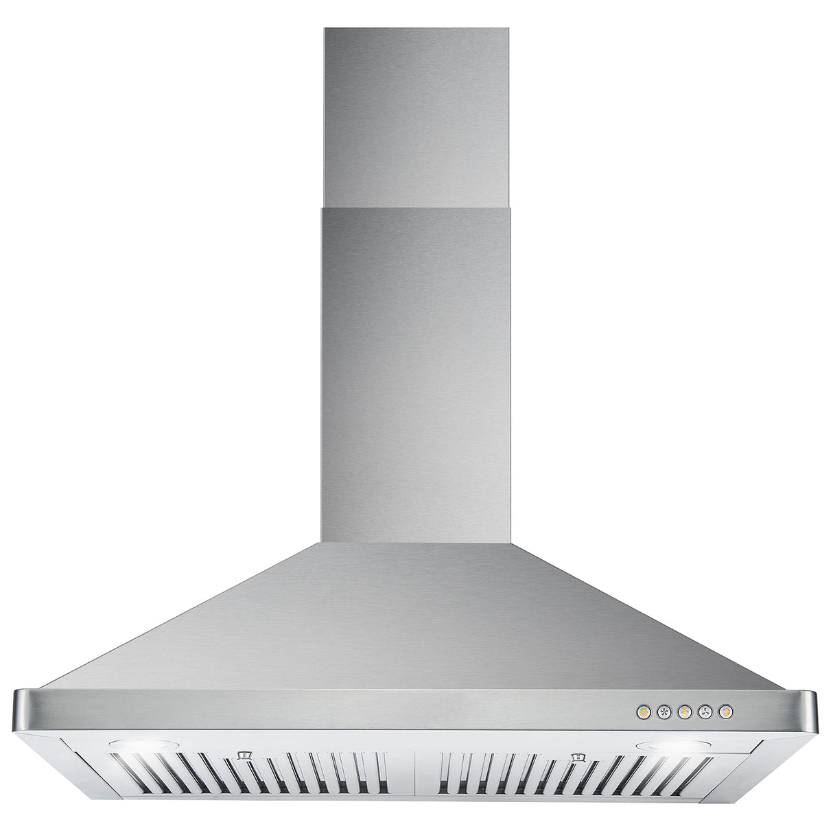 Cosmo 30" Ducted Wall Mount Range Hood in Stainless Steel with LED Lighting and Permanent Filters