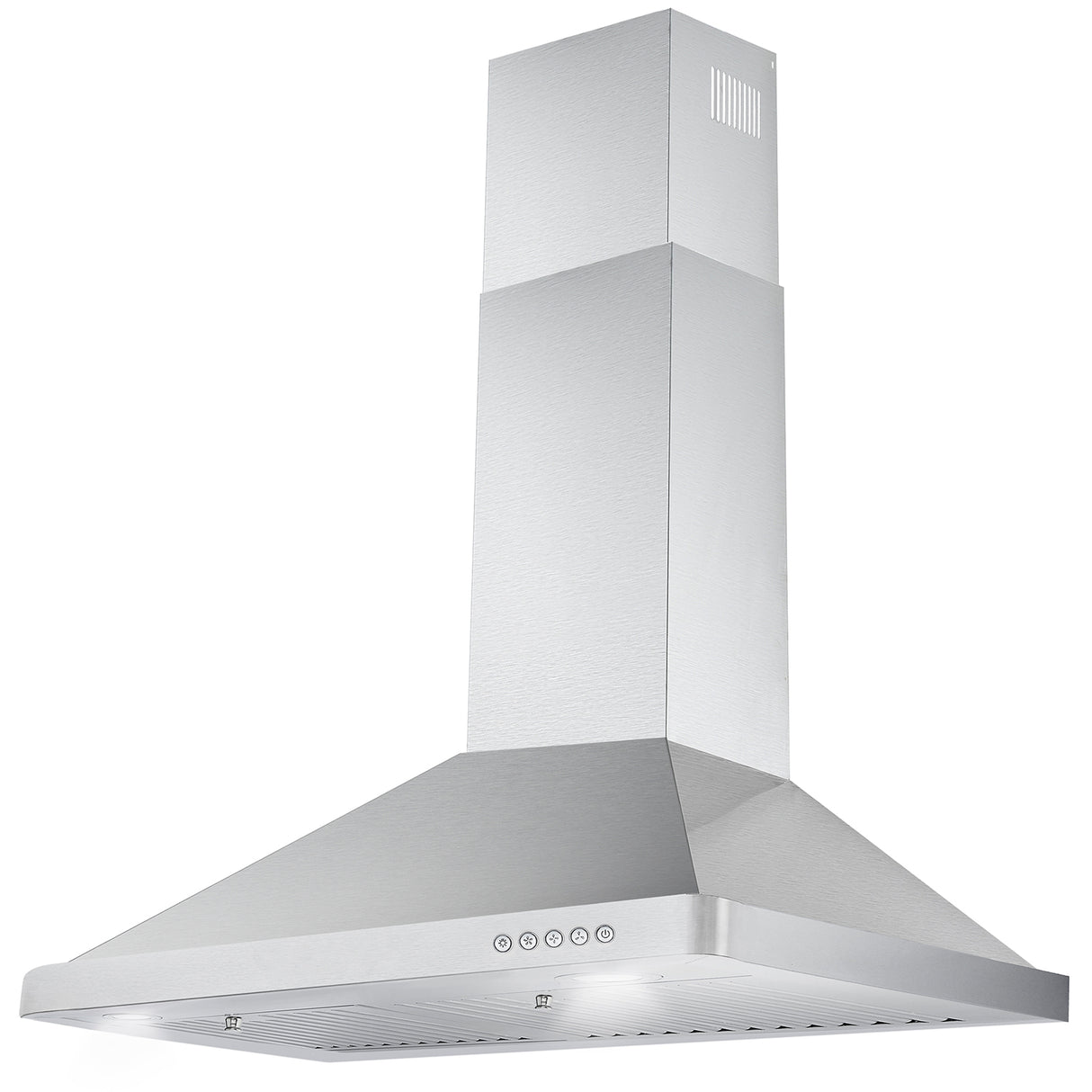 Cosmo 30" Ducted Wall Mount Range Hood in Stainless Steel with LED Lighting and Permanent Filters