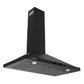 Cosmo Vista 36" 380 CFM Convertible Wall Mount Range Hood, Touch Controls, LED Lights in Matte Black, COS-63190S-BK