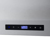 Cosmo 36" Ducted Wall Mount Range Hood in Stainless Steel with Touch Controls, LED Lighting and Permanent Filters