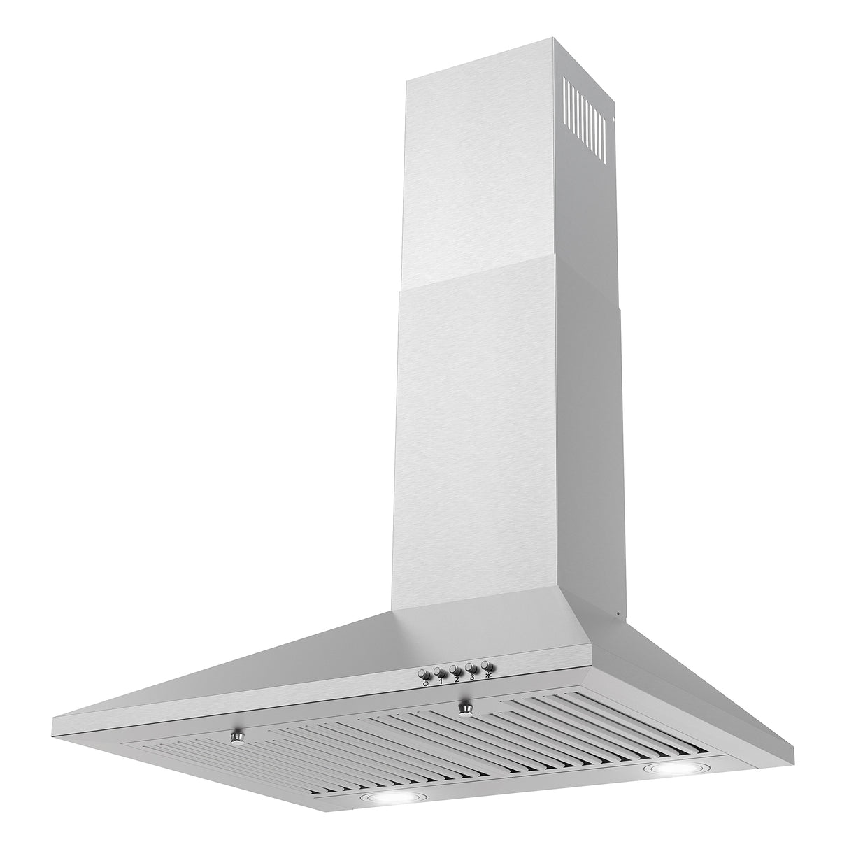 Cosmo 24" Ducted Wall Mount Range Hood in Stainless Steel with LED Lighting and Permanent Filters