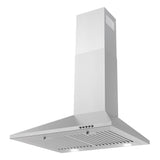 Cosmo 24" Ducted Wall Mount Range Hood in Stainless Steel with LED Lighting and Permanent Filters