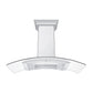 ZLINE 48" CrownSound Ducted Vent Wall Mount Range Hood in Stainless Steel with Built-in Bluetooth Speakers, KN4CRN-BT-48
