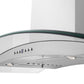ZLINE 48" CrownSound Ducted Vent Wall Mount Range Hood in Stainless Steel with Built-in Bluetooth Speakers, KN4CRN-BT-48