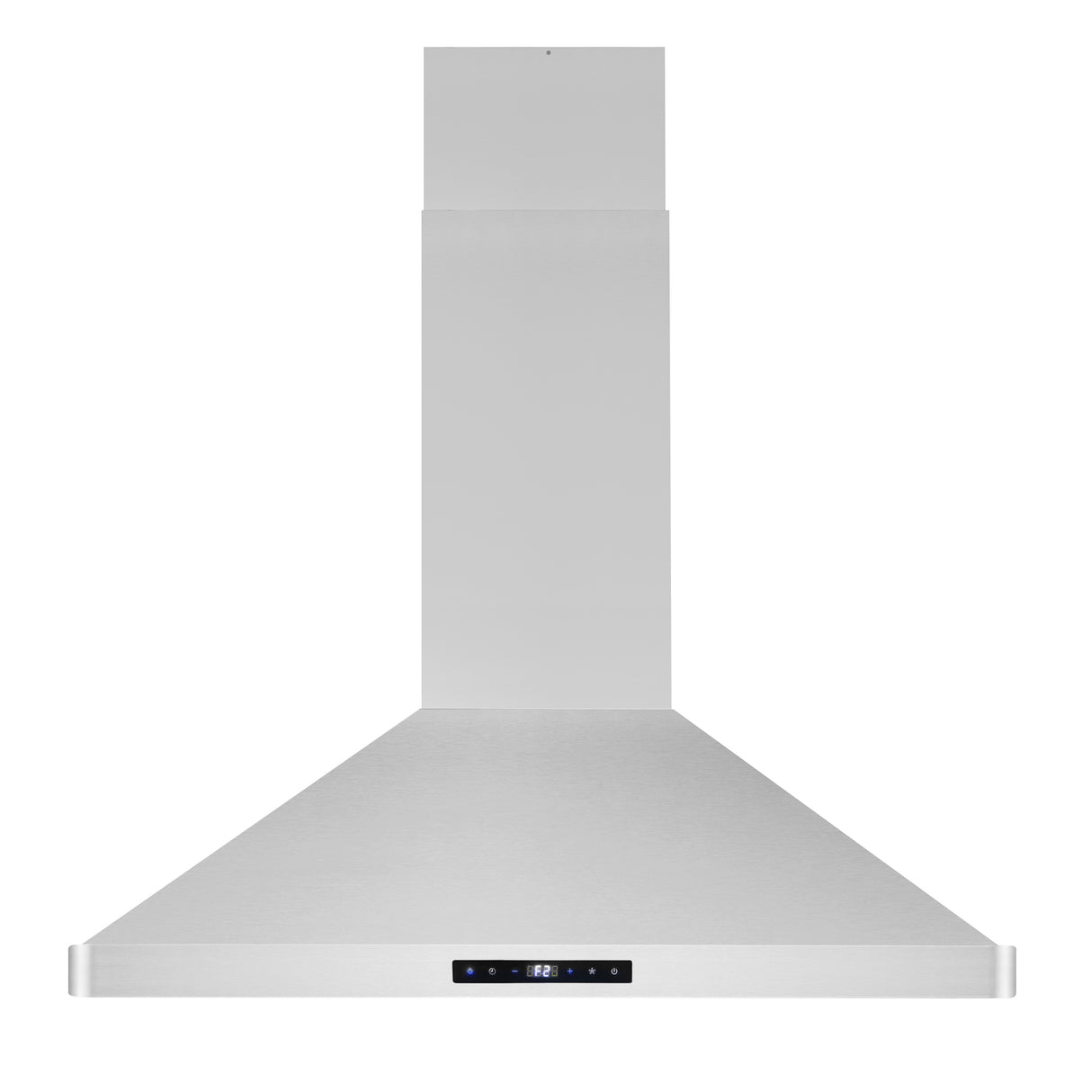 Cosmo 36" Ducted Island Range Hood with 380 CFM, 3-Speed Fan, Permanent Filters, LED Lights in Stainless Steel