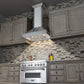 ZLINE 48" Ducted Vent Designer Series Wall Mount Range Hood in Satin Stainless Steel, 655-4SSSS-48