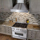 ZLINE 48" Ducted Vent Designer Series Wall Mount Range Hood in Satin Stainless Steel, 655-4SSSS-48