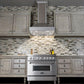 ZLINE 48" Ducted Vent Designer Series Wall Mount Range Hood in Satin Stainless Steel, 655-4SSSS-48