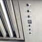 ZLINE 48" Ducted Vent Designer Series Wall Mount Range Hood in Satin Stainless Steel, 655-4SSSS-48