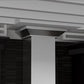 ZLINE 36 in. Professional Ducted Wall Mount Range Hood in Stainless Steel with Crown Molding, 667CRN-36