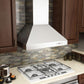 ZLINE 36 in. Professional Ducted Wall Mount Range Hood in Stainless Steel with Crown Molding, 667CRN-36