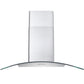 Cosmo 36" 380 CFM Convertible Wall Mount Range Hood with Glass Canopy, Push Button Controls and Carbon Filter Kit, COS-668A900-DL