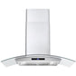 Cosmo 36" 380 CFM Convertible Wall Mount Range Hood with Glass Canopy, Digital Touch Controls and Carbon Filter Kit, COS-668AS900-DL