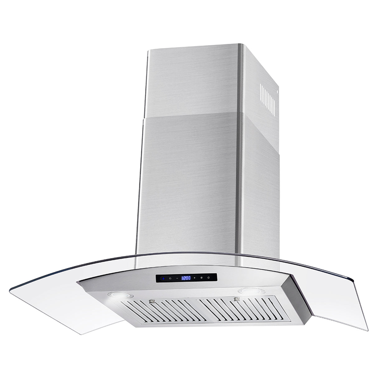 Cosmo 36" Ducted Wall Mount Range Hood in Stainless Steel with Touch Controls, LED Lighting and Permanent Filters