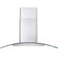 Cosmo 36" 380 CFM Convertible Wall Mount Range Hood with Glass Canopy, Push Button Controls and Carbon Filter Kit, COS-668WRC90-DL