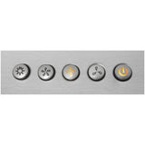 Cosmo 30" Ducted Wall Mount Range Hood in Stainless Steel with Push Button Controls, LED Lighting and Permanent Filters