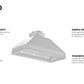 ZLINE 40 in. Width Wall Mount Range Hood Insert (18 in. Depth), 698-40