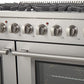 FORNO Appliance Package - 48" Gas Range, 48" Range Hood, 48" Refrigerator, AP-FFSGS6244-48-10