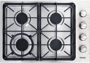 THOR 30 in. Drop-in Natural Gas Cooktop in Stainless Steel, TGC3001