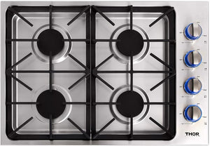 THOR 30 in. Drop-in Natural Gas Cooktop in Stainless Steel, TGC3001