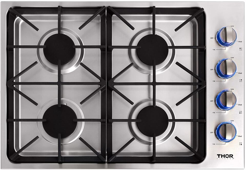 THOR 30 in. Drop-in Propane Gas Cooktop in Stainless Steel, TGC3001LP