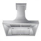 ZLINE 36" Designer Series Satin Stainless Steel Ducted Wall Range Hood, 8632S-36