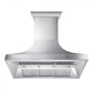 ZLINE 48" Designer Series Satin Stainless Steel Ducted Wall Range Hood, 8632S-48