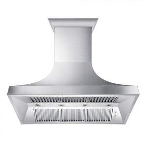 ZLINE 48" Designer Series Satin Stainless Steel Ducted Wall Range Hood, 8632S-48