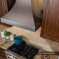 ZLINE 48" Designer Series Satin Stainless Steel Ducted Wall Range Hood, 8632S-48