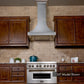 ZLINE 30" Designer Series Satin Stainless Steel Ducted Wall Range Hood, 8632S-30