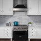 ZLINE 30" Ducted Satin Stainless Steel Wall Mount Range Hood with Black Matte Shell, 8654BLM-30