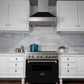 ZLINE 36" Ducted Satin Stainless Steel Wall Mount Range Hood with Black Matte Shell, 8654BLM-36