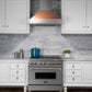 ZLINE 30" Ducted Satin Stainless Steel Wall Mount Range Hood with Copper Shell, 8654C-30